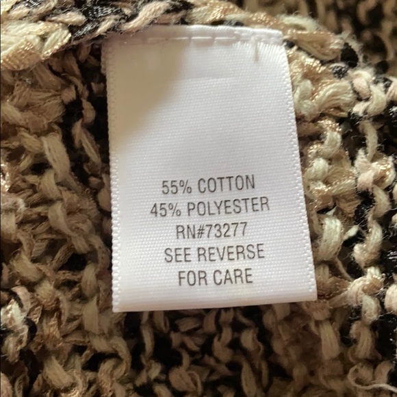 Dana Buchman Crochet Sweater, 3/4 Sleeves, Size L - Picture 6 of 6